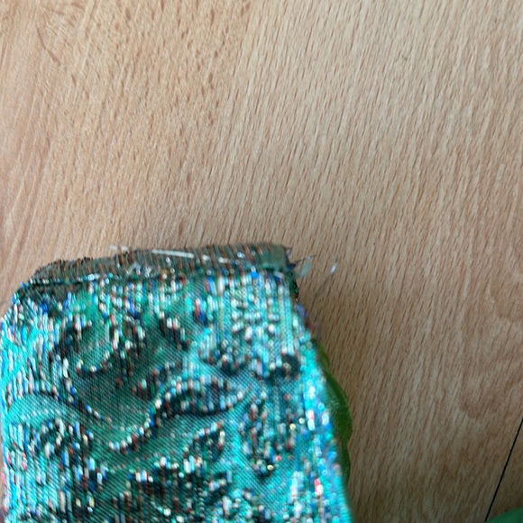 Vintage green tinsel dress - Picture 11 of 11
